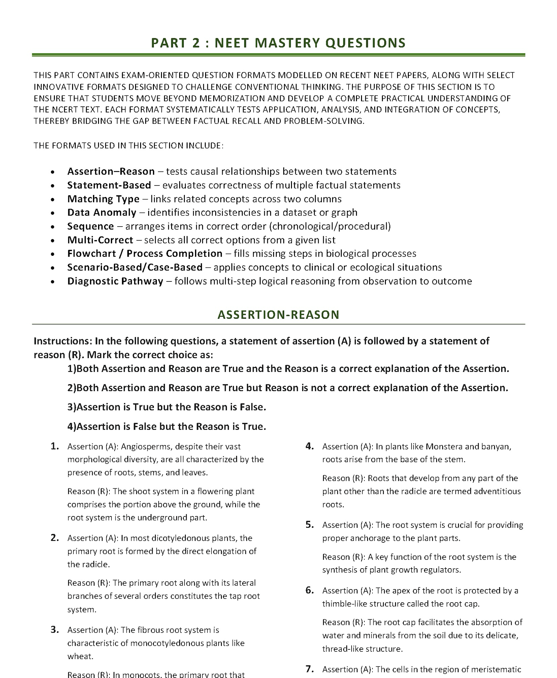 Sample Part2 from NEET Codex